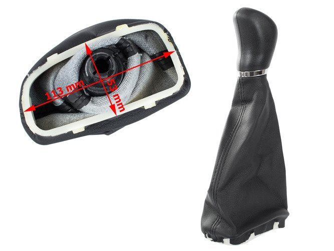 Mercedes W203 C-Class 00-07 gear knob BLACK + GAITER 5 SPEED