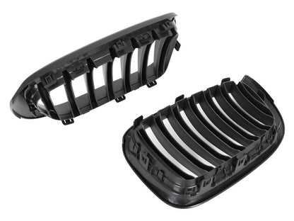 BMW X3 F25 X4 F26 14-17 grilles between headlights (kidneys) left + right set BLACK MAT