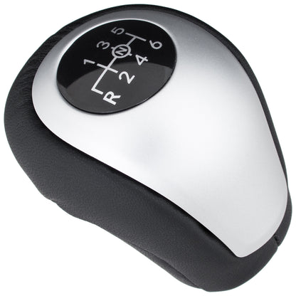 Mercedes Sprinter B907 / B910 2018- gear knob BLACK + SILVER WHITE SCHEME 6 GEARS