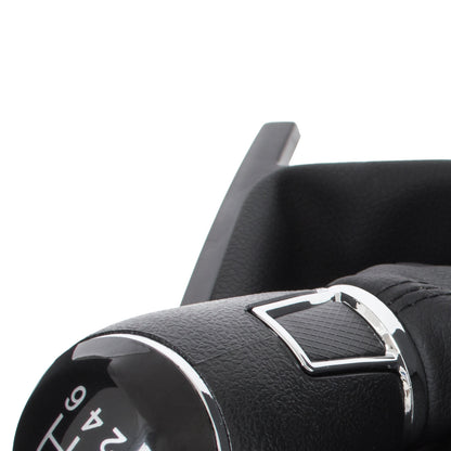 VW Amarok 10-16 gear knob BLACK 6 GEARS + BLACK GAITER with frame