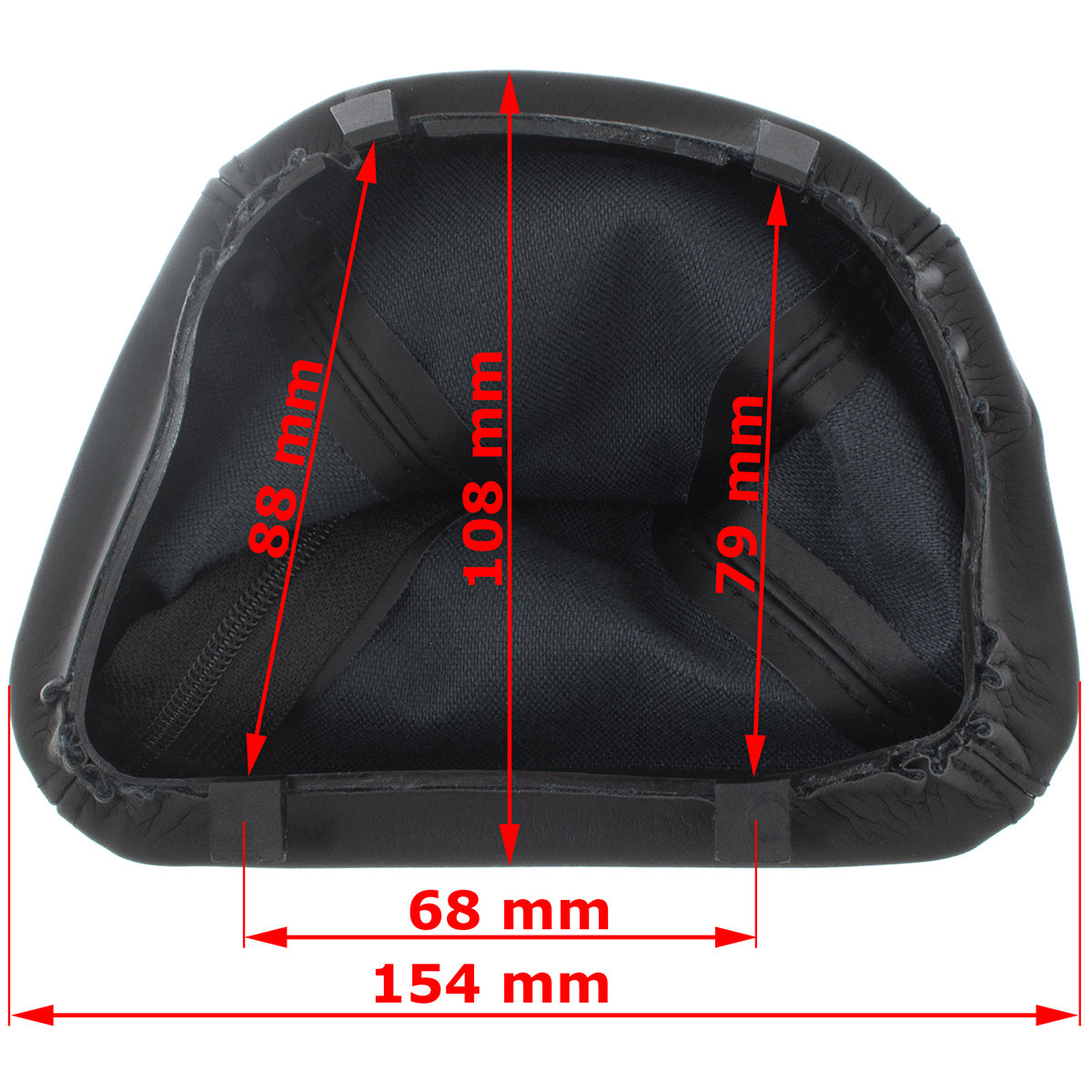 Mercedes Vito / Viano W639 03-14 gear stick gaiter BLACK WITH CLAMP + frame