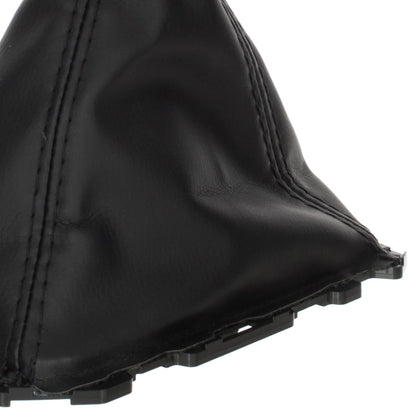 Ford Focus Mk3 FL 14-18 gear knob BLACK ECO-LEATHER + BLACK + gaiter with frame 6 SPEEDS