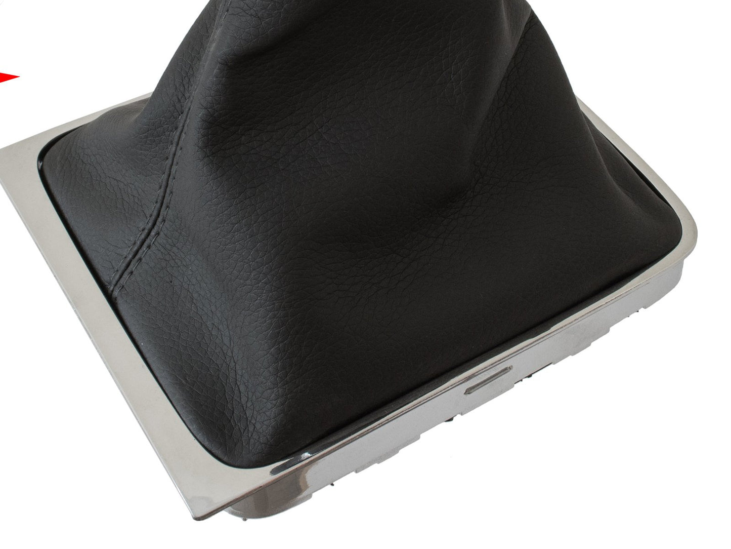 VW Passat B6 05-10 BLACK gear knob + BLACK gaiter with CHROME frame 5 SPEED