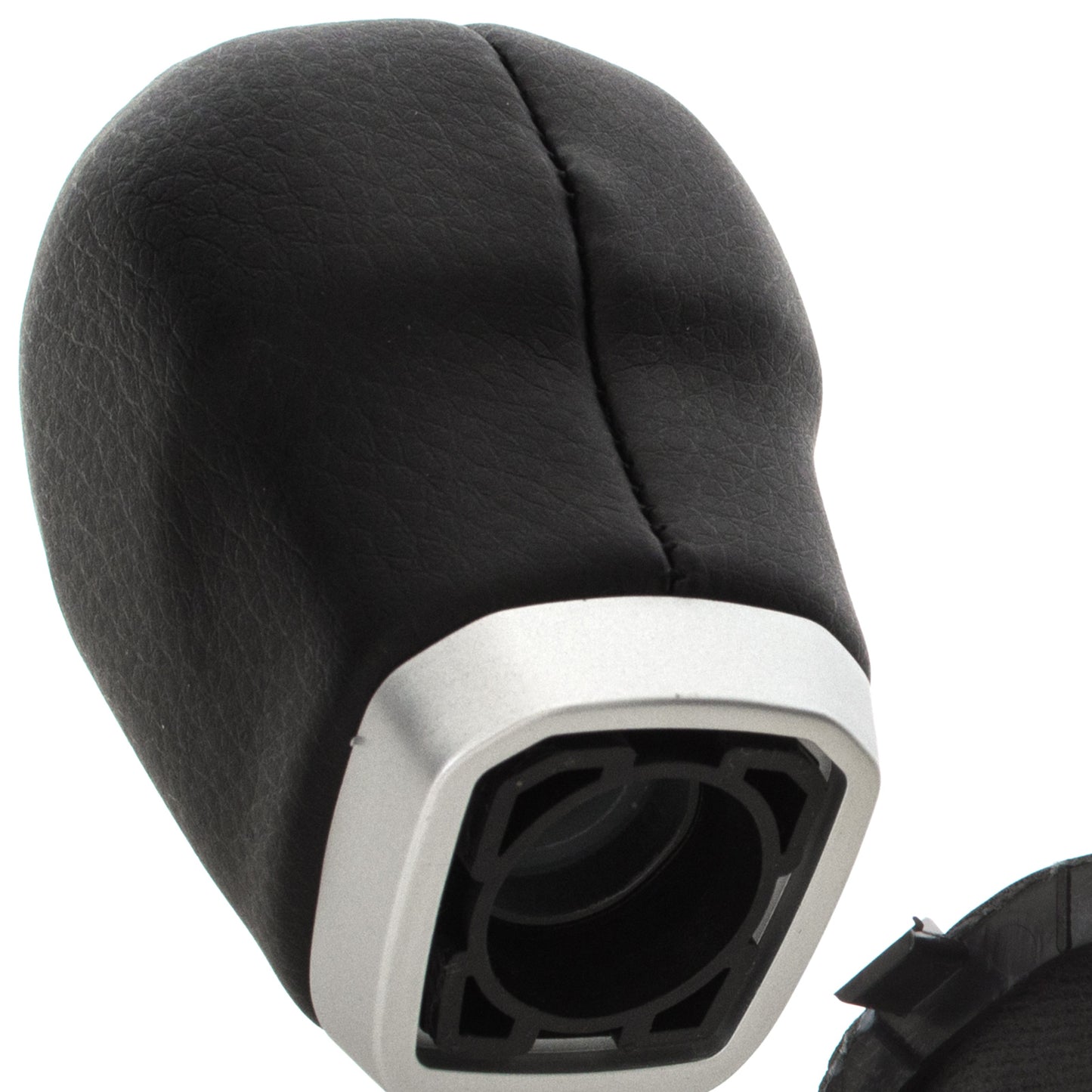 Land Rover Evoque 11-18 gear knob BLACK + SILVER + gaiter BLACK with frame 6-SPEED DIAGRAM