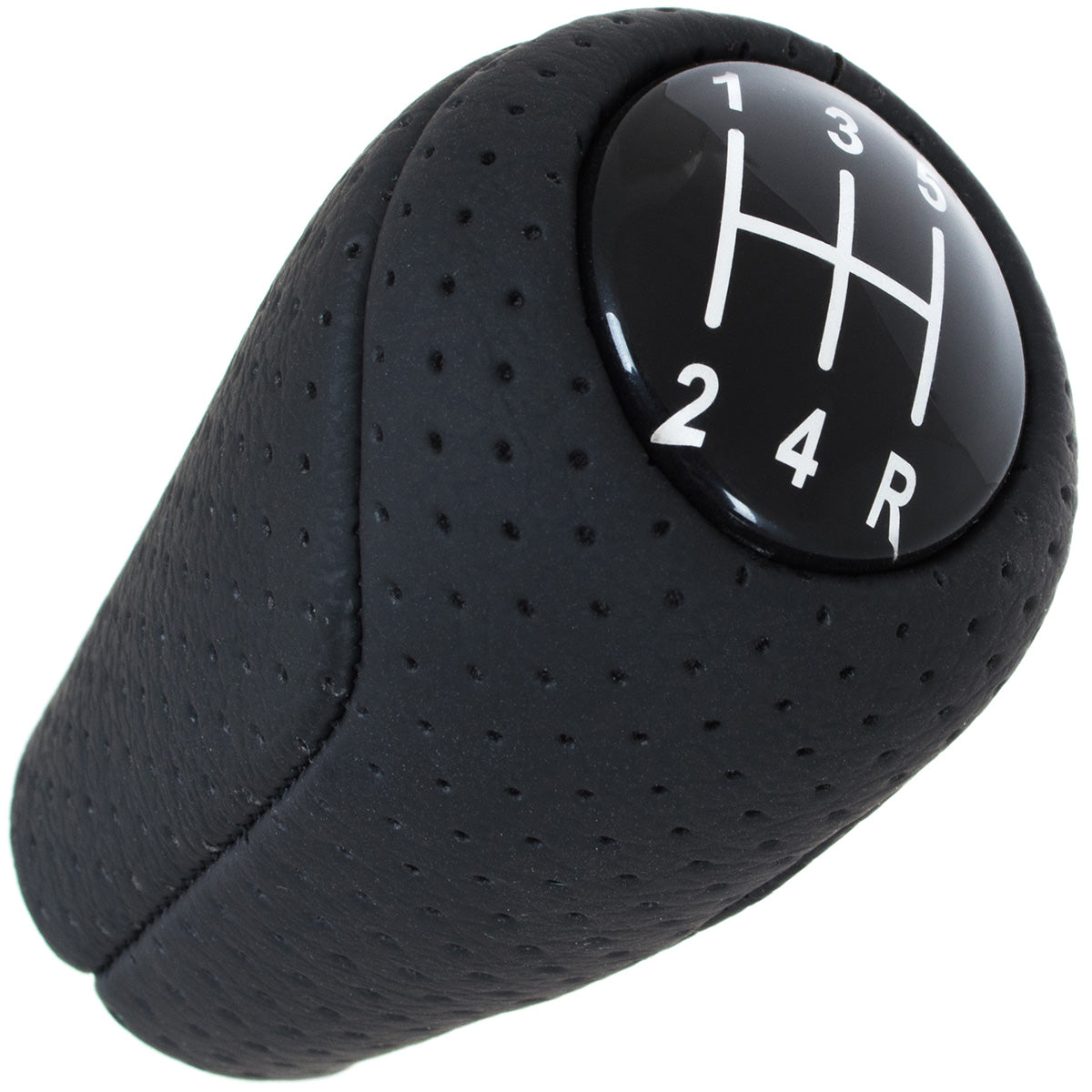 Mazda 3 06-12 gear knob BLACK ECO-LEATHER 5-SPEED