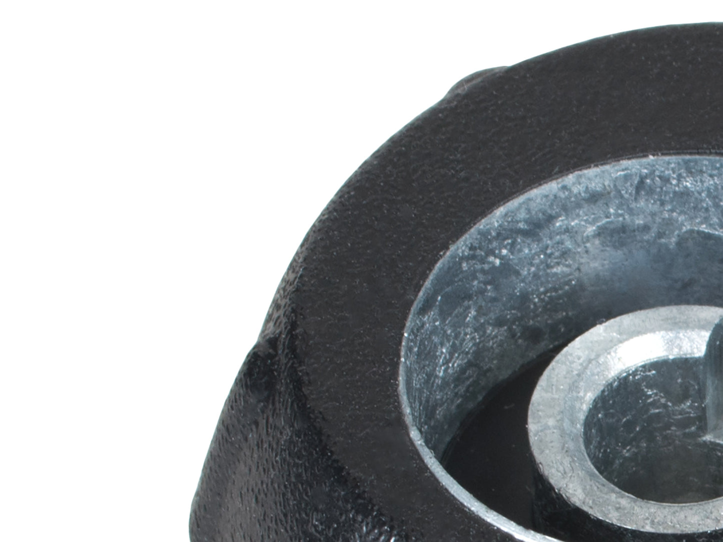Fiat 500 2007- gear knob CHROME + BLACK 5-SPEED