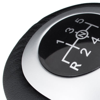 Mercedes Sprinter B907 / B910 2018- gear knob BLACK + SILVER WHITE SCHEME 6 GEARS