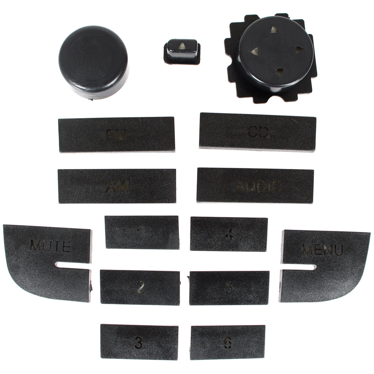 Fiat Fiorino 2007 - repair kit for buttons and knob for BLAUPUNKT CD/MP3 radio, 15 pcs. SET