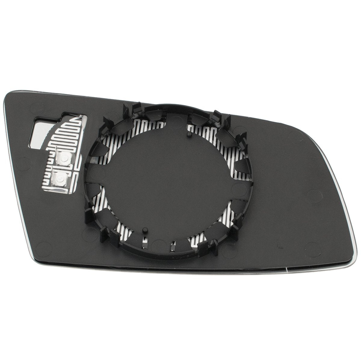 BMW 5 E60 / E61 03-10 mirror insert HEATED BLUE left