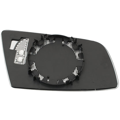 BMW 5 E60 / E61 03-10 mirror insert HEATED BLUE left