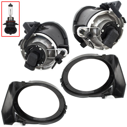 BMW 3 E46 M-Package M3 98-04 SMOKED fog lights with frames left + right 4 pcs. SET