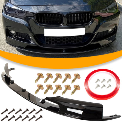 Dokładka Zderzaka Przód Spoiler do BMW F30 F31 M PAKIET DWUCZĘŚCIOWA