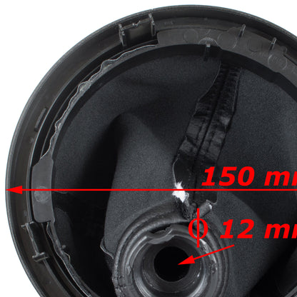Ford Fiesta V 01-08 gear knob BLACK / SILVER + gaiter with silver frame 5 GEARS