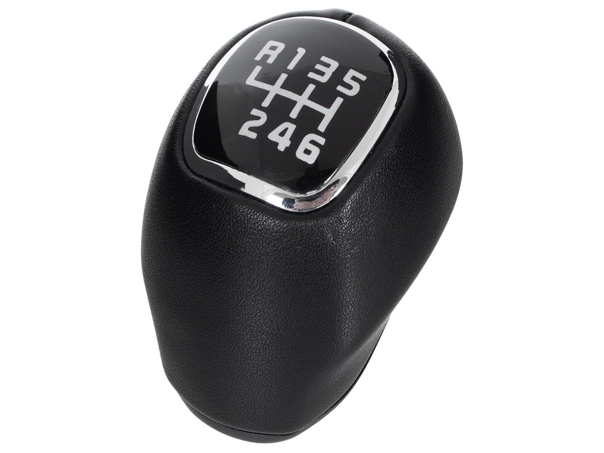 Hyundai i30 07-12 gear knob BLACK LEATHER 6-SPEED