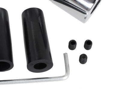 BMW E39 E46 E53 E60 E61 E81 E82 E83 E85 E87 E90 E91 E92 E93 gear knob SILVER+CHROME 6 SPEED
