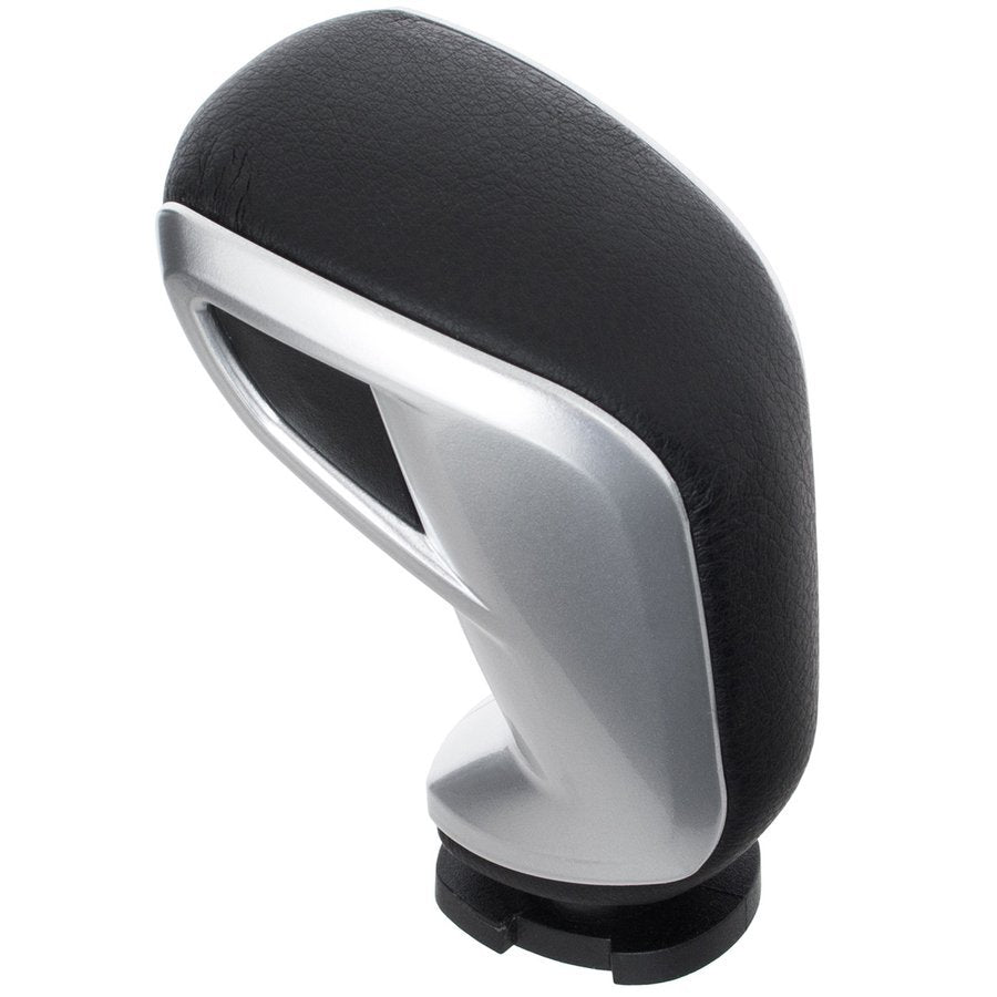 Citroen C5 III 08-17 AUTOMATIC gear knob BLACK LEATHER + SILVER