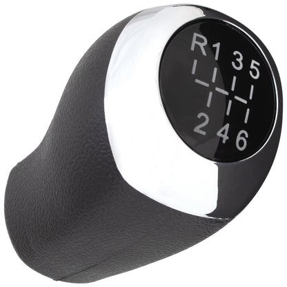 Hyundai i20 07-12 gear knob BLACK + CHROME 6 SPEED
