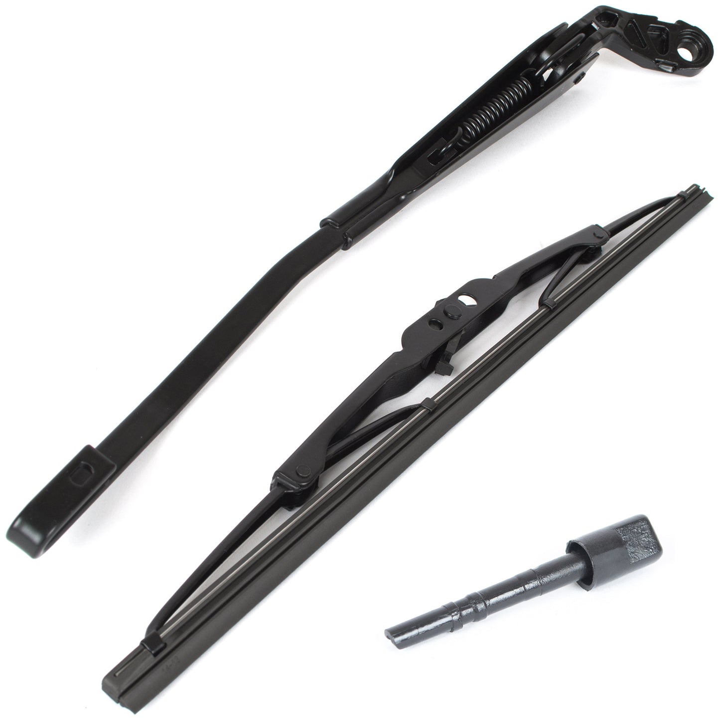 VW Golf III 91-99 HB / ESTATE rear wiper arm + blade + rear window washer jet 2 pcs SET