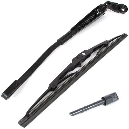 VW Golf III 91-99 HB / ESTATE rear wiper arm + blade + rear window washer jet 2 pcs SET