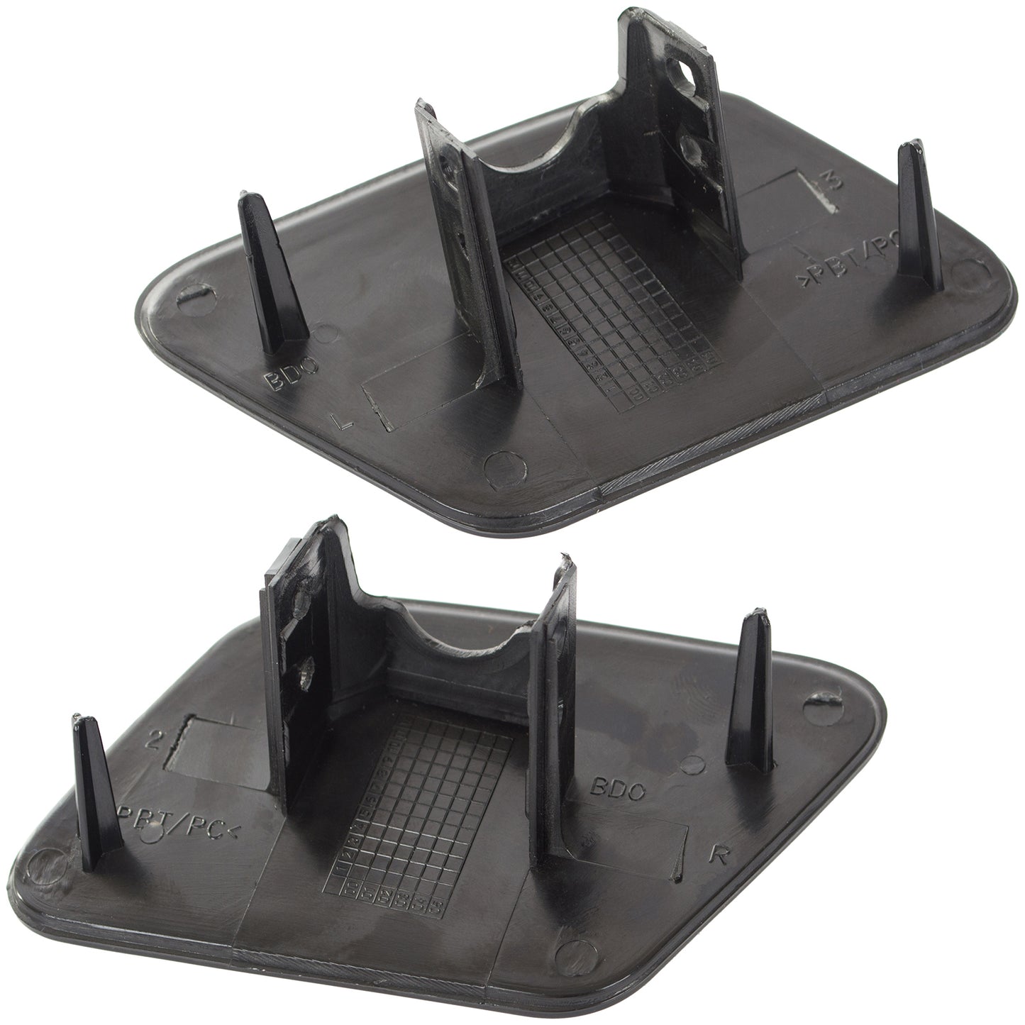 Audi A4 B6 00-04 headlight washer cover BLACK left + right 2 pcs. SET