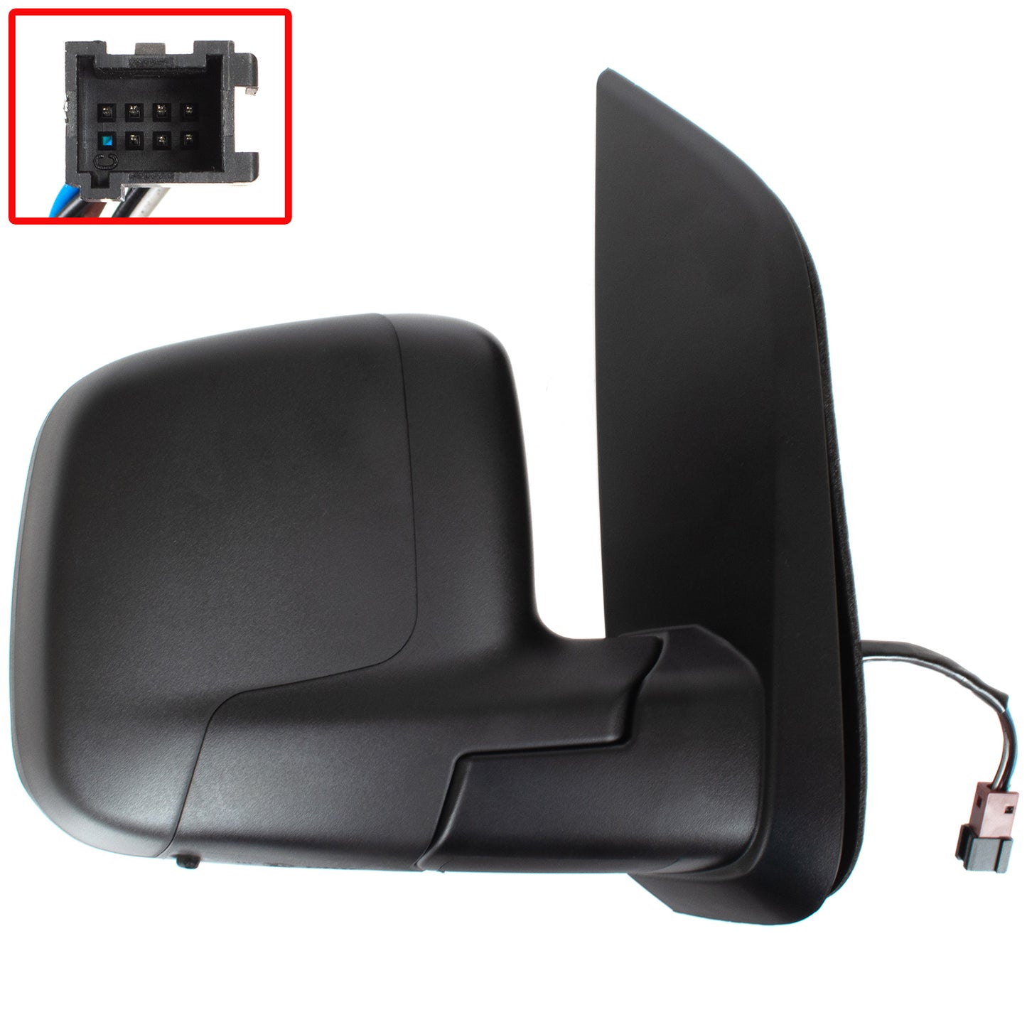 Citroen Nemo 2007 - electric exterior mirror BLACK right