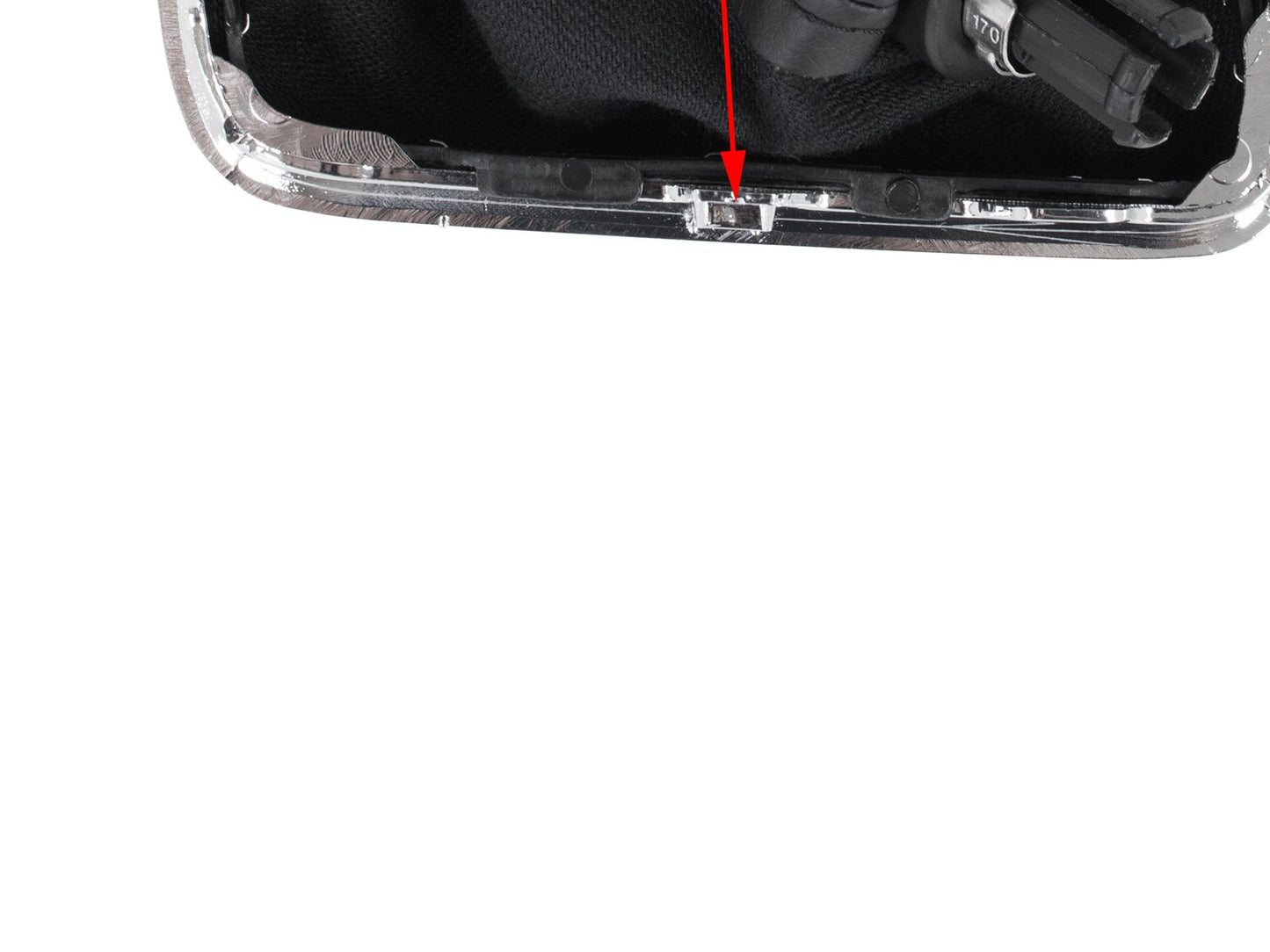 VW Sharan 2010- gear knob BLACK 6 SPEED + GAITER HOLE 12 MM