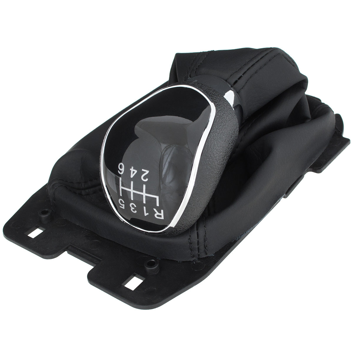 Ford EcoSport II 12-17 Black Gear Knob + Gear Gaiter with Frame 6-SPEED