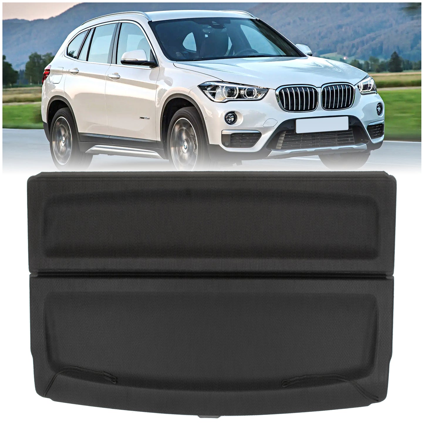 BMW X1 F48 14-22 Półka bagażnika CZARNA