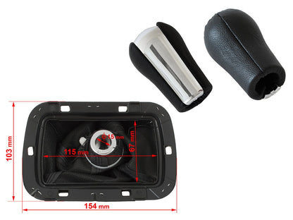 @@@@@ GEAR SHIFT KNOB + BOOT - Toyota Avensis II 03-09 5-SPEED knob + gear stick protective boot 2 pcs SET