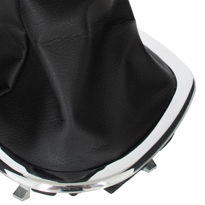 Renault Trafic III 14-19 Gear Knob BLACK / CHROME + BLACK GAITER WITH CHROME FRAME 6-SPEED