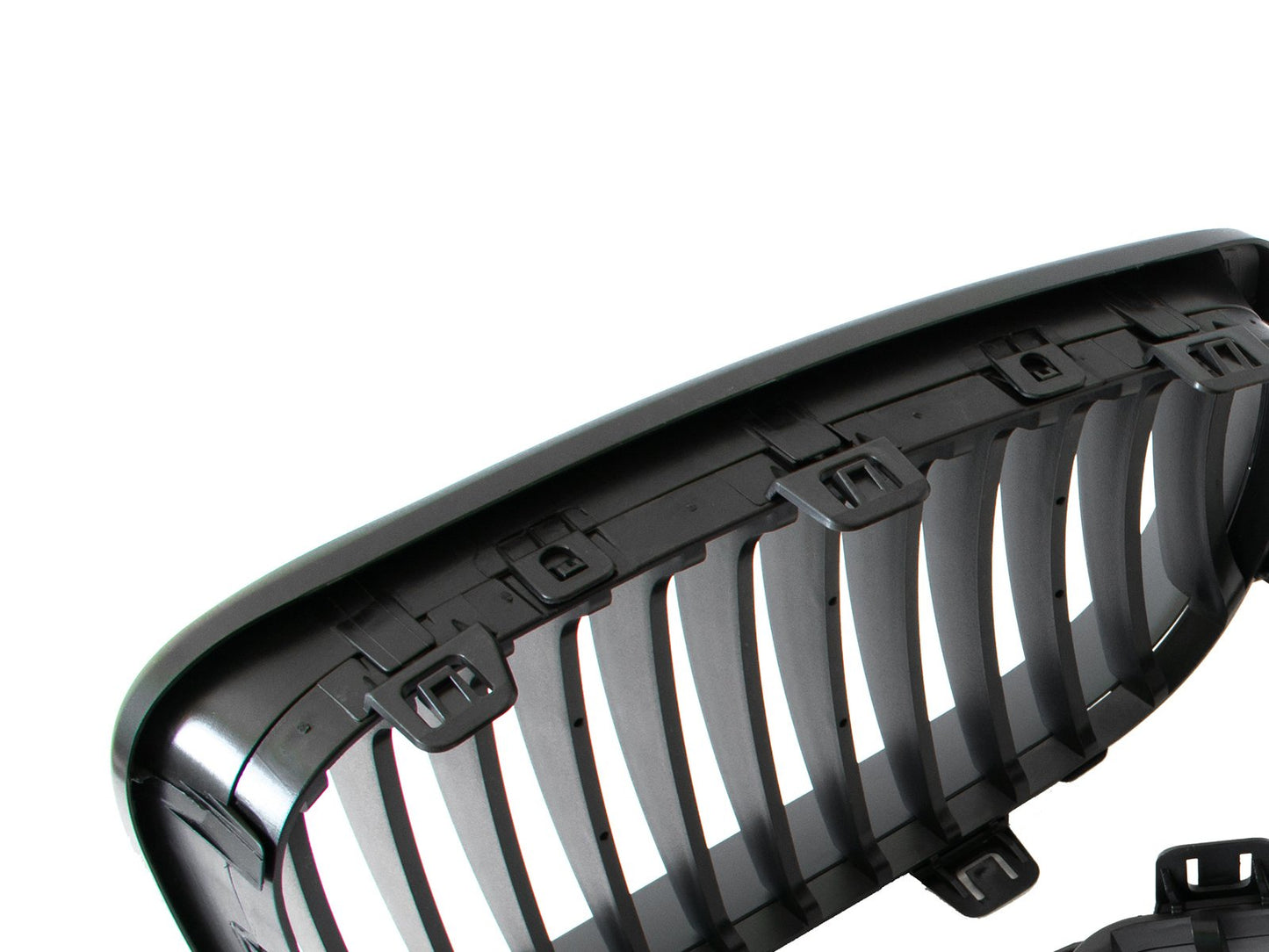 BMW 1 E81 E82 E87 E88 07-11 grilles (kidneys) left + right set BLACK MATTE