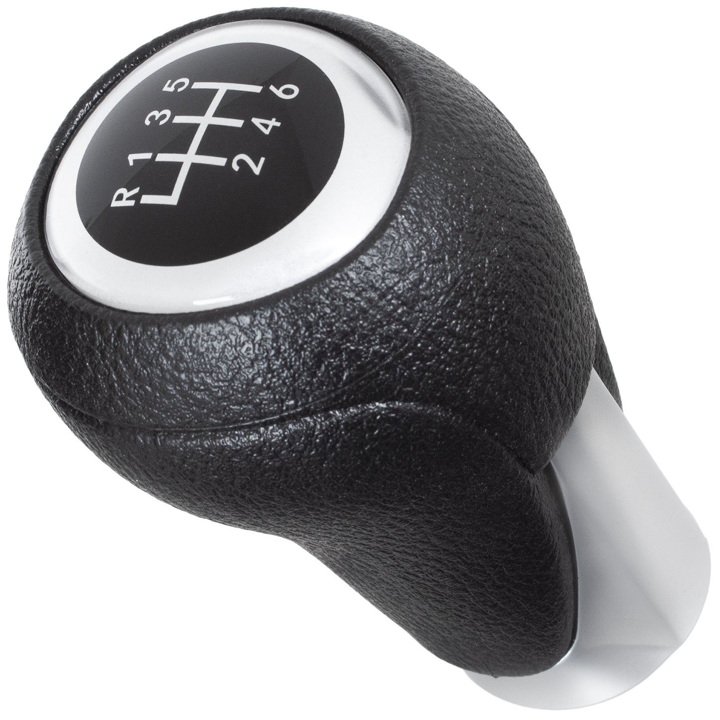 Mazda 3 III 13-18 Gear knob BLACK + SILVER 6 SPEED
