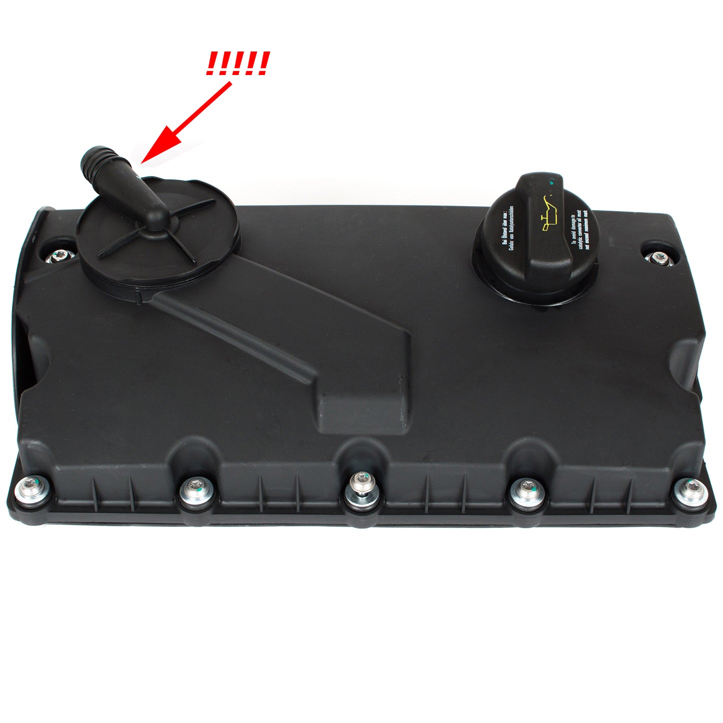VW Bora Caddy III Golf IV V PLUS Jetta III Multivan V New Beetle Passat B5 B6 Polo IV Sharan Touran T5 1.9 TDI / 2.0 TDI valve cover CONNECTION ON THE LEFT