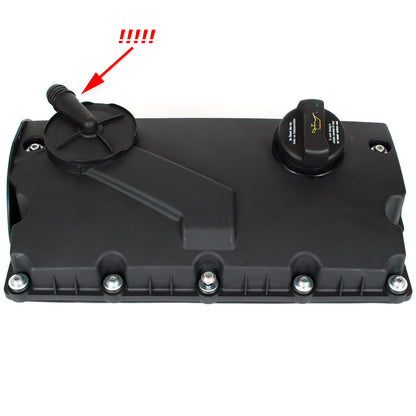 VW Bora Caddy III Golf IV V PLUS Jetta III Multivan V New Beetle Passat B5 B6 Polo IV Sharan Touran T5 1.9 TDI / 2.0 TDI valve cover CONNECTION ON THE LEFT