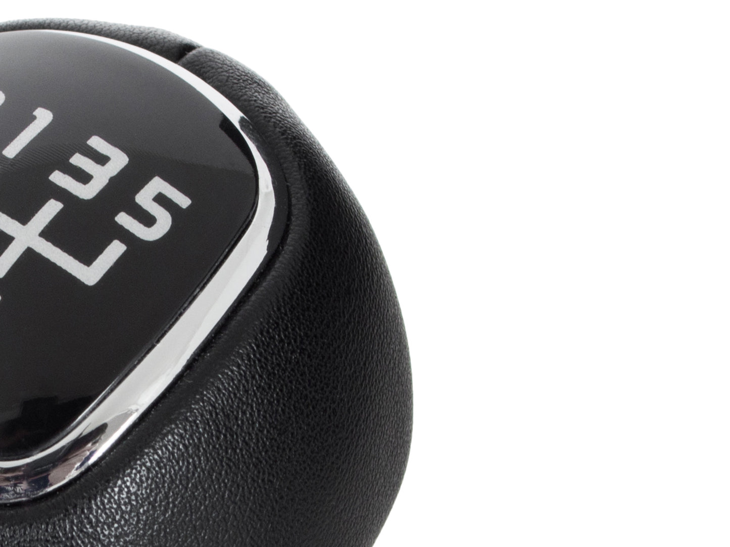 Hyundai i30 07-12 gear knob BLACK LEATHER 5 SPEED