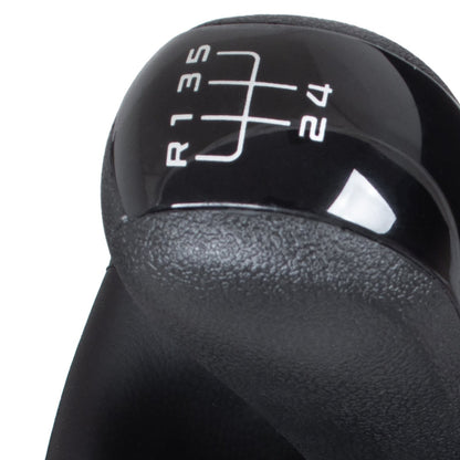 Skoda Octavia II 2004 - gear knob + gaiter with frame BLACK 5 GEARS