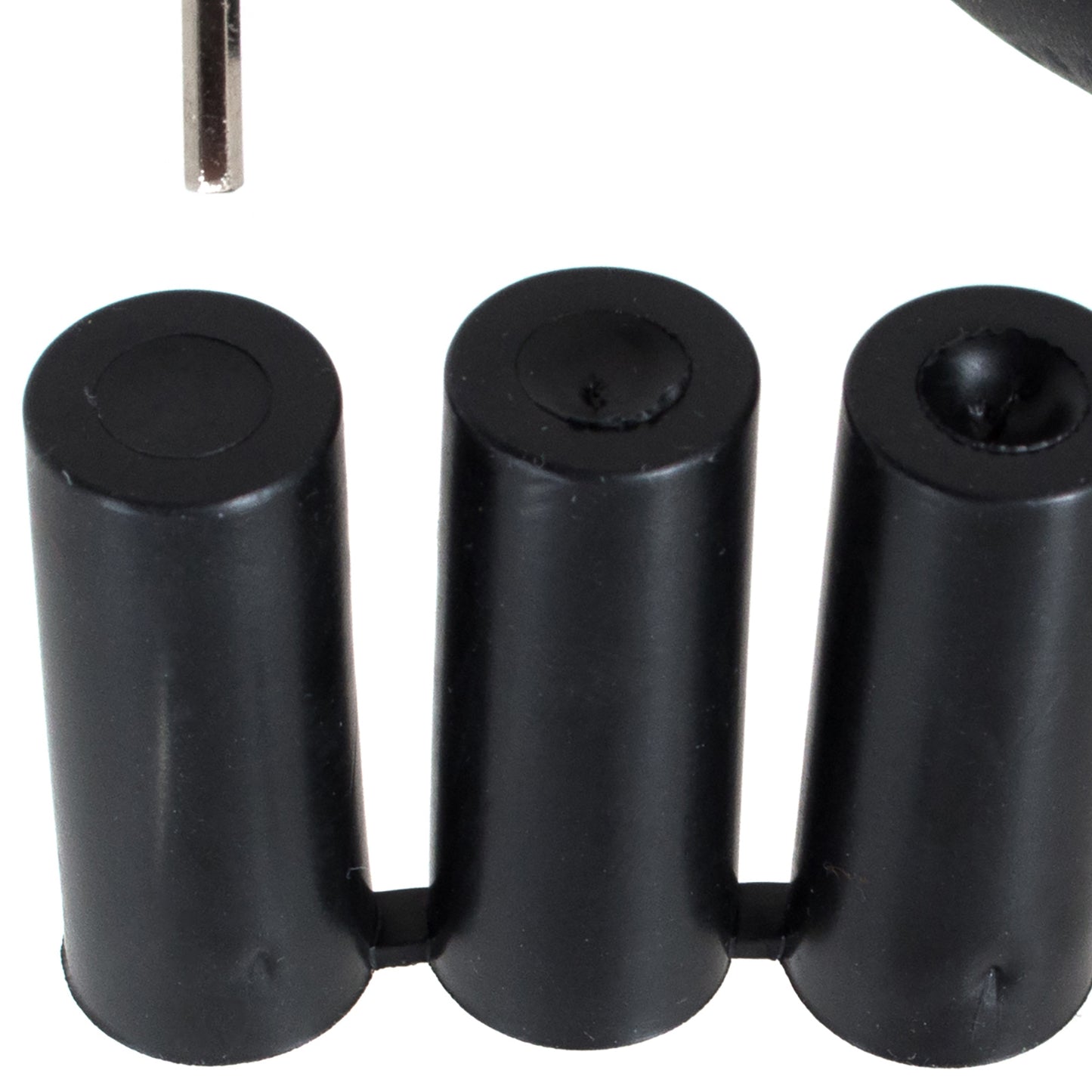 UNIVERSAL gear knob BLACK LEATHER + CHROME 5 GEARS