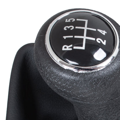 Audi A4 B8 07-15 Gear knob BLACK 5-SPEED + BLACK GAITER