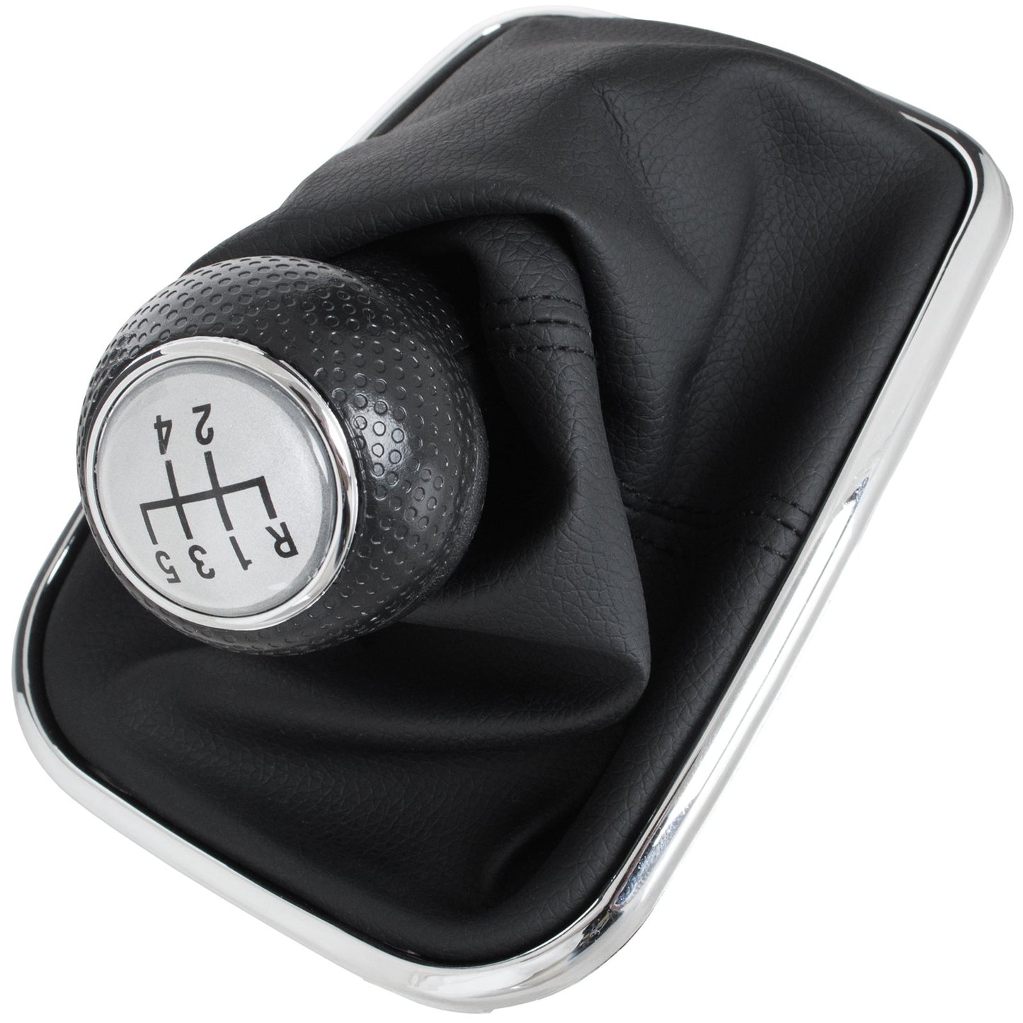 VW Golf IV 98-05 gear knob SILVER + GAITER 22 MM HOLE