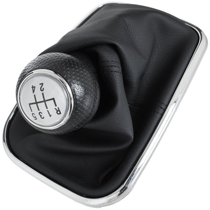 VW Golf IV 98-05 gear knob SILVER + GAITER 22 MM HOLE