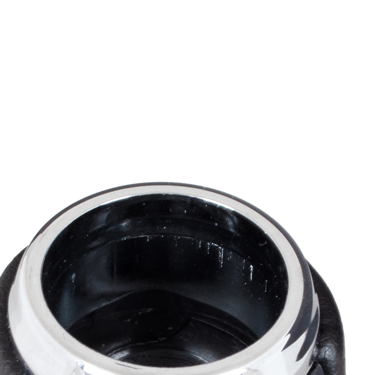 Nissan Almera II N16 00-06 Gear Shift Knob 5-SPEED BLACK ECO-LEATHER + CHROME