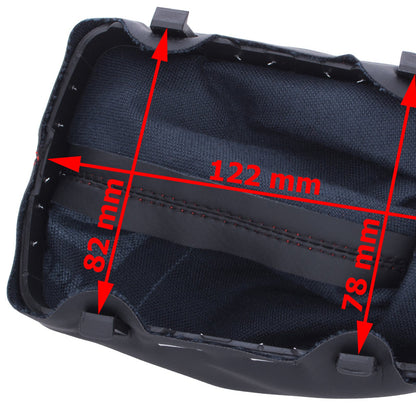 Audi A3 I 8L 96-03 BLACK gear knob + BLACK GAITER with RED STITCHING RED RING 5 GEARS REVERSE ON TOP