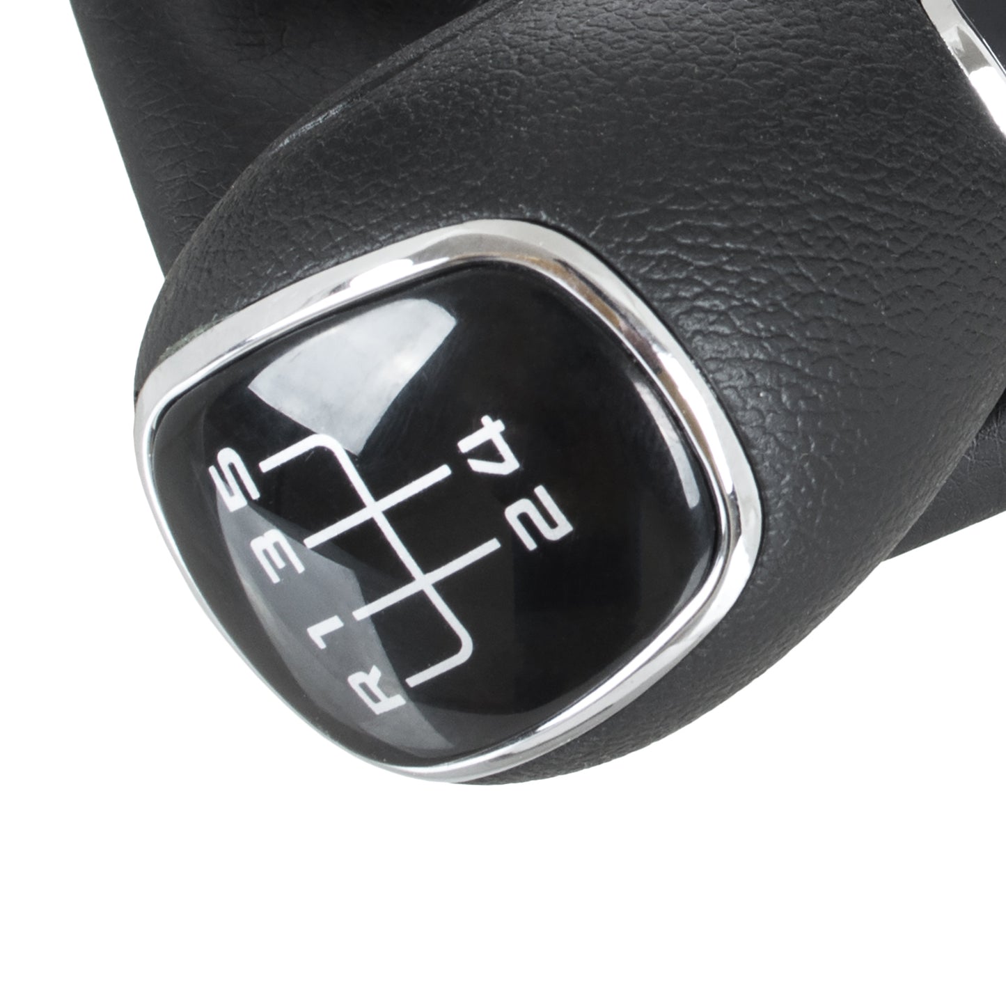 Skoda Octavia II 07-14 gear knob + gaiter with frame ECO-LEATHER 5 SPEED