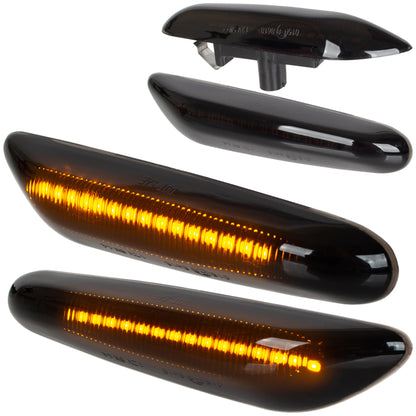BMW 3 E90 E91 E92 E93 LED Dynamic Smoked Side Indicators 2 pcs. Set