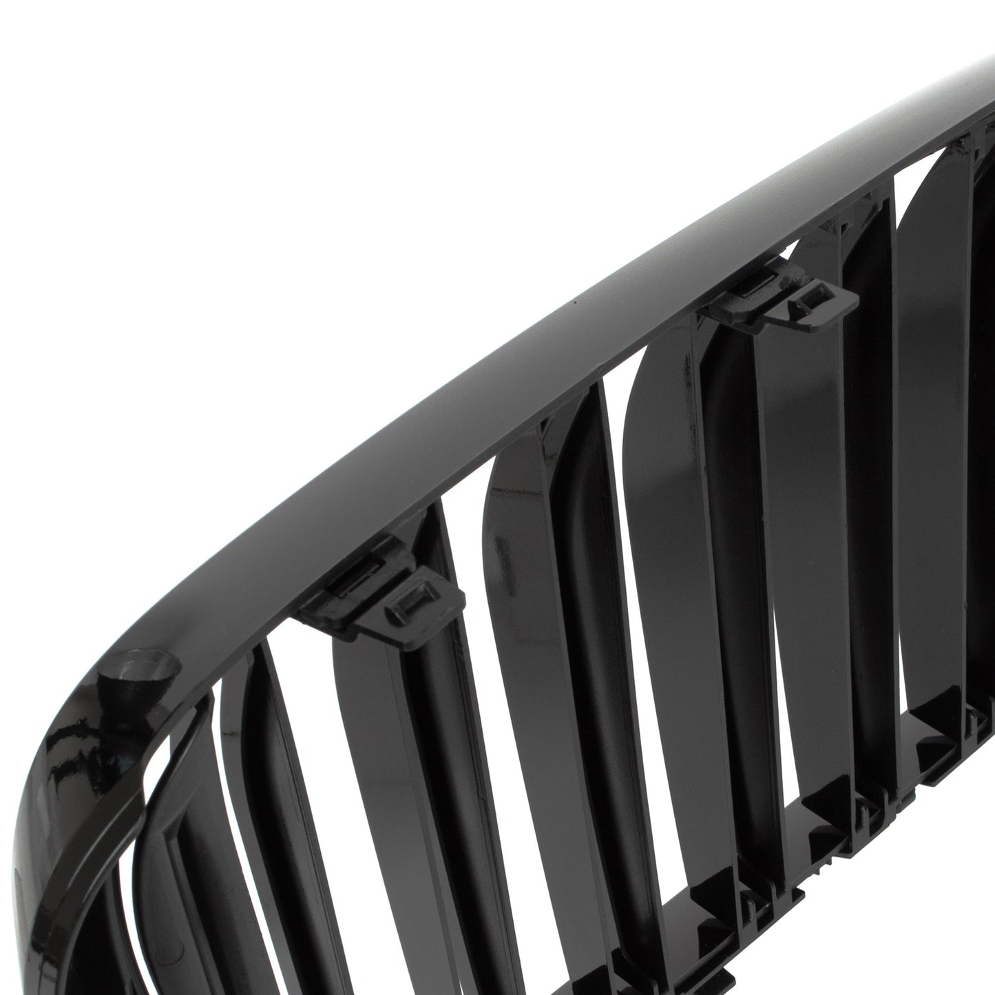 BMW 7 G11 G12 2015- Grilles between headlights (kidneys) left + right set. BLACK GLOSSY DOUBLE BAR
