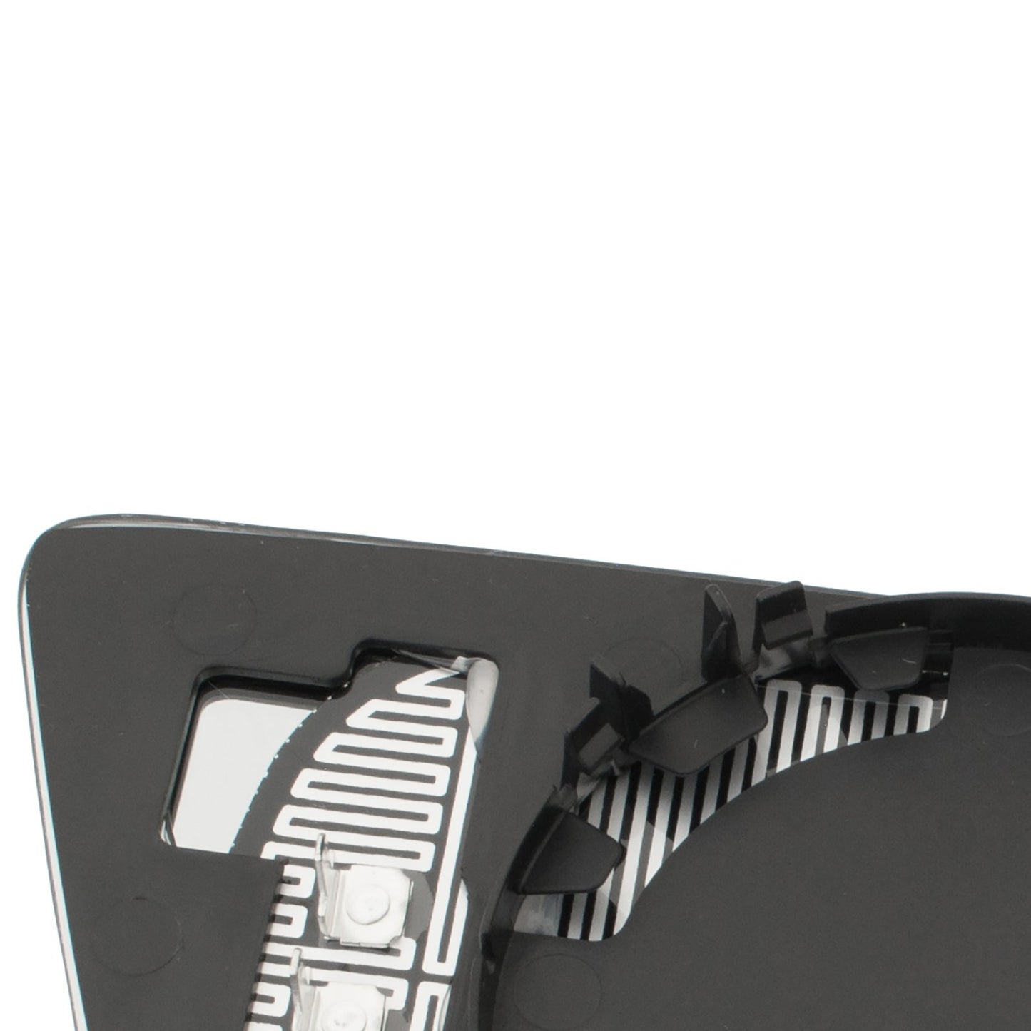 BMW 5 E60 / E61 03-10 mirror insert HEATED BLUE left