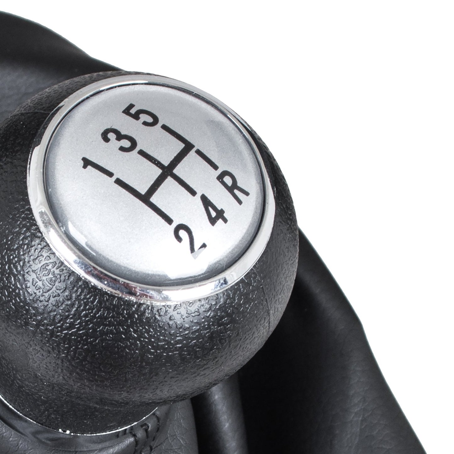 VW Passat B5 FL 00-05 gear knob SILVER + gaiter with frame 5 GEARS