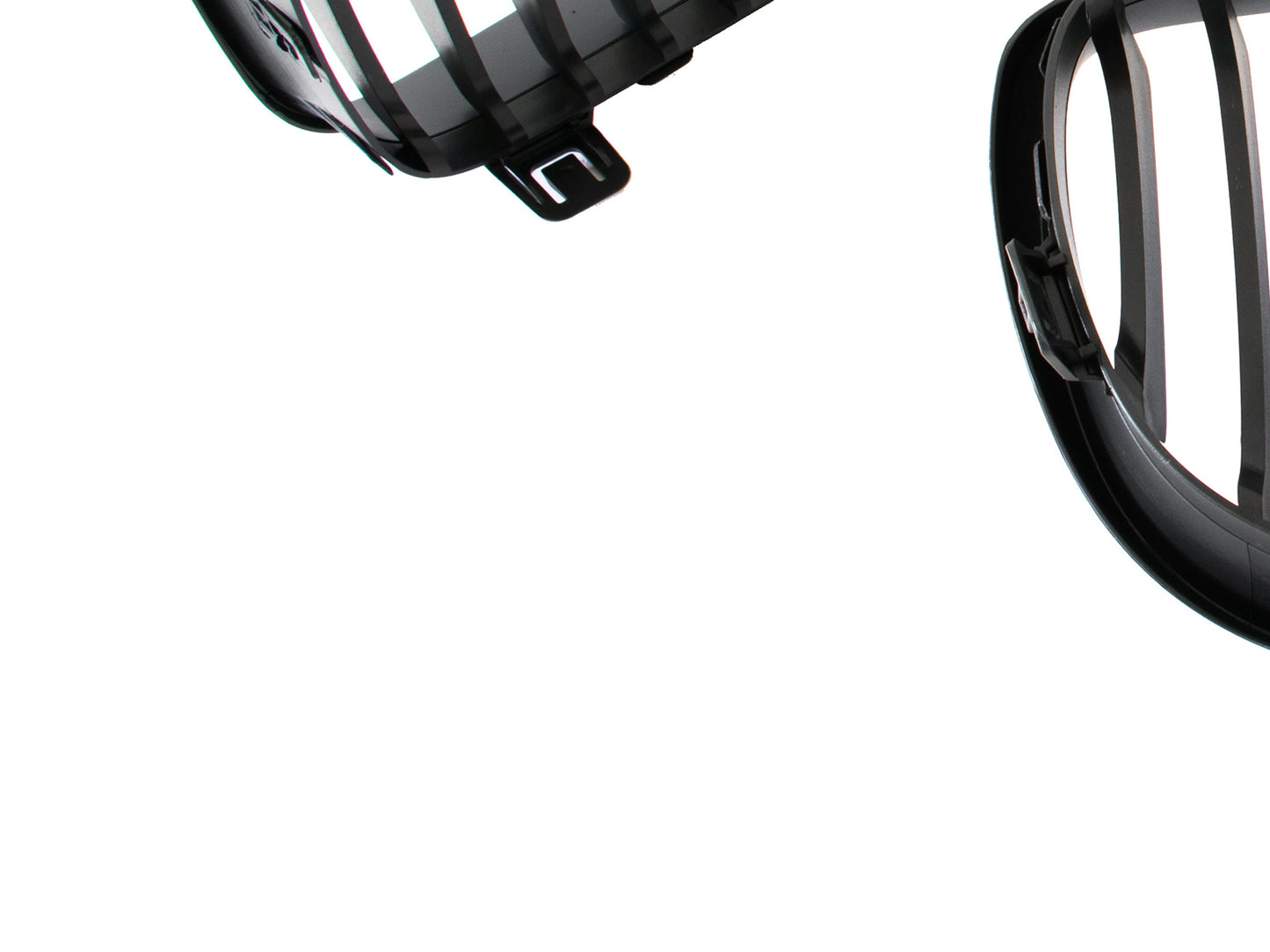 BMW 1 E81 E82 E87 E88 07-11 grilles (kidneys) left + right set BLACK MATTE