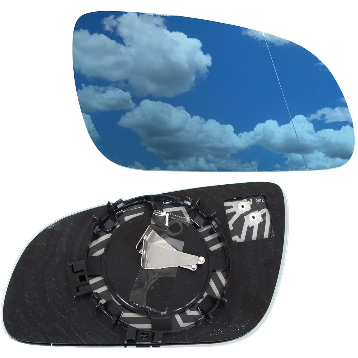 Audi A8 4E 02-10 HEATED BLUE mirror glass right