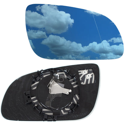 Audi A8 4E 02-10 HEATED BLUE mirror glass right
